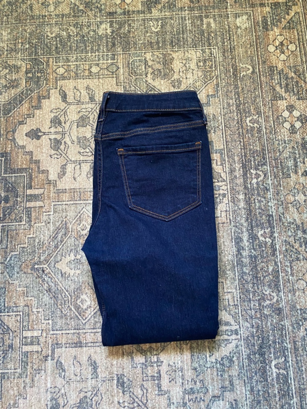 Old Navy Women's Straight Leg Jeans - Dark Blue